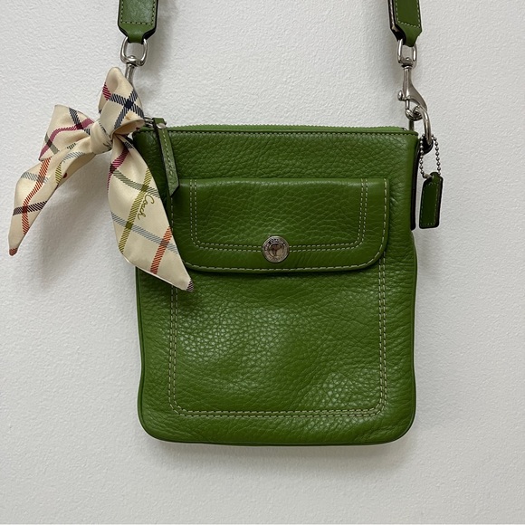 Coach Bags Coach Green Crossbody With Coach Monogramed Bow Poshmark